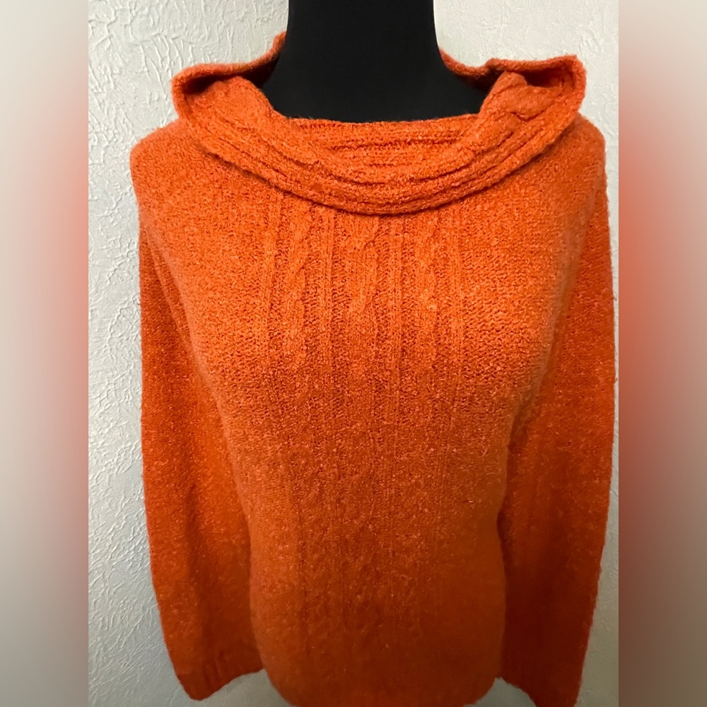 Hearts Of Palm Womens Orange Sweater Size XL